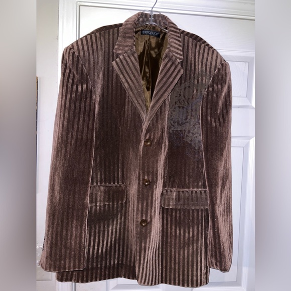 MetaFuori New York Embroidered Cordaroy Blazer Sportcoat Jacket size 2XL - Picture 2 of 16